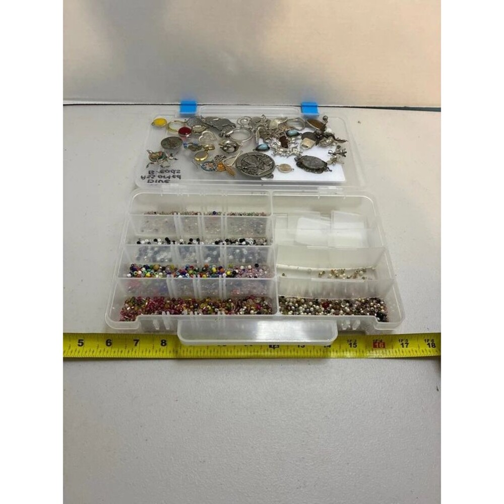 Seed beads and charms